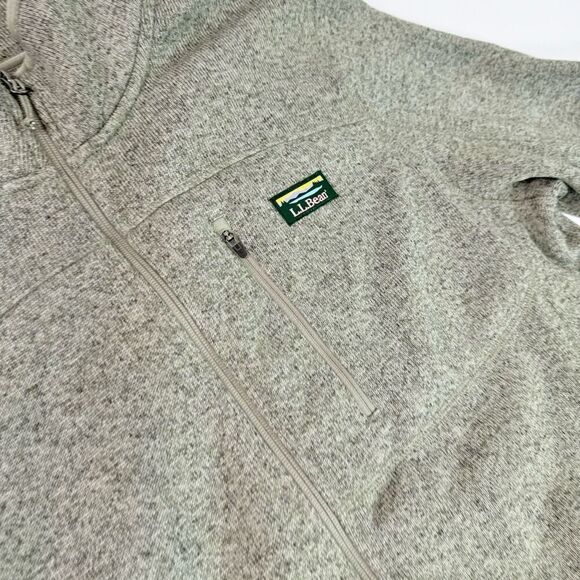 L.L. Bean Jacket men’s  XL Green Long-Sleeve Full-Zip Fleece High Neck Gorp Core - Picture 3 of 10